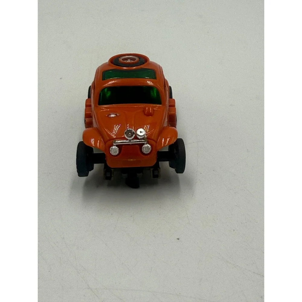 Vtg Aurora AFX Volkswagen Baja Bug Slot Car Orange HO Scale Made‎ in Singapore